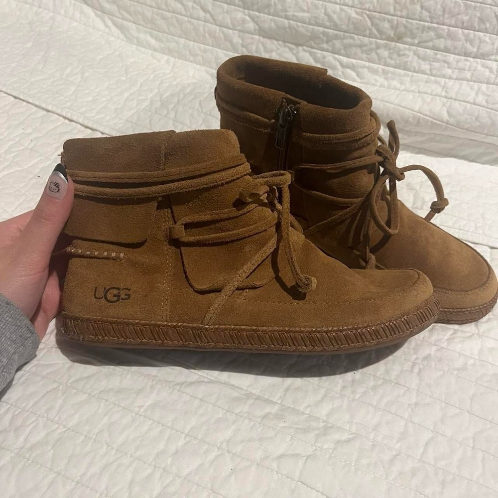 UGG Brown Suede Ankle Boots